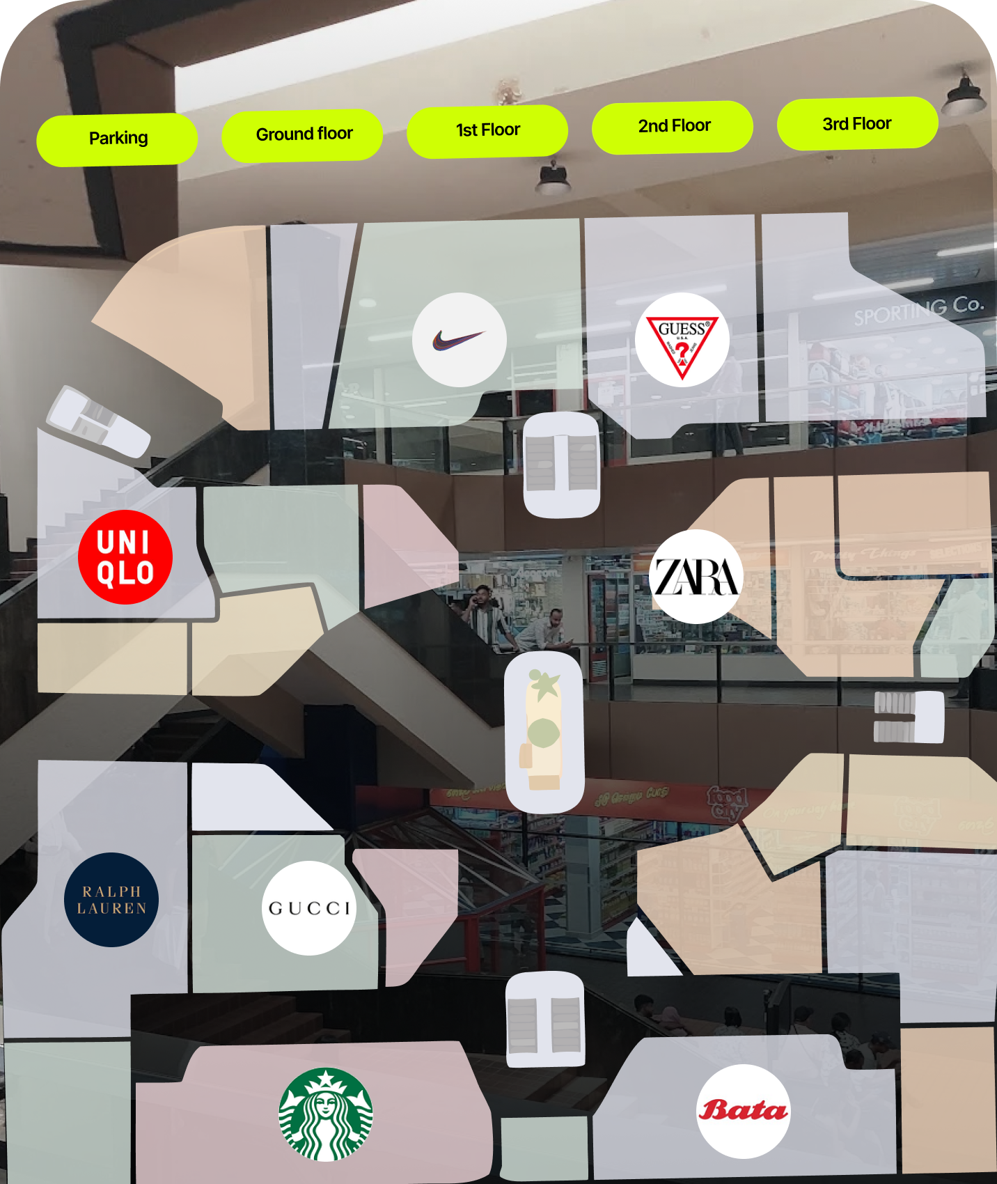 Map indoor navigation Blicq promo cashback